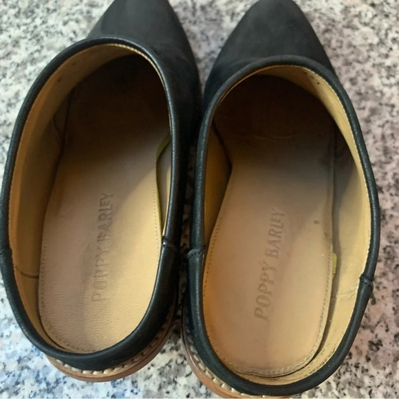 Poppy Barley Nubuck The Heeled Mule Black Suede 7 - Picture 14 of 14
